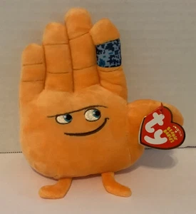 TY Beanie Babies HI-5 HAND Plush With TAGS ~ 7" Tall From The Emoji Movie High 5 - Picture 1 of 4