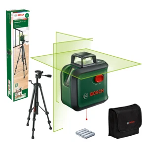Bosch Self Levelling Cross Line Laser Vertical + Horizontal + 360° Inc Tripod - Picture 1 of 6