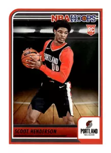 2023-24 Hoops #232 Scoot Henderson TRAIL BLAZERS - Picture 1 of 2