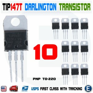 10pcs TIP147T Darlington Transistor PNP 100V 125W 10A TO-220 TIP147 ST USA