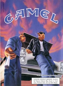 Póster promocional vintage de cigarrillos Camel - Imagen 1 de 1