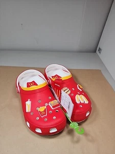 McDonald's X Crocs Classic Clog French Fries Red Size 8 Men/10 Women 209858-90H - Picture 1 of 13