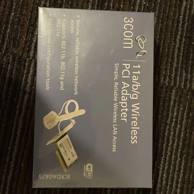 11 a/b/g Wireless PCI Adapter Reliable Wireless Network Access 802.11b/g/a - Image 1 of 3