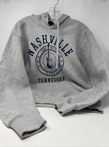 Nashville Tennessee The Music City USA Hoodie Men’s S Gray Sweatshirt Pullover - Afbeelding 1 van 7