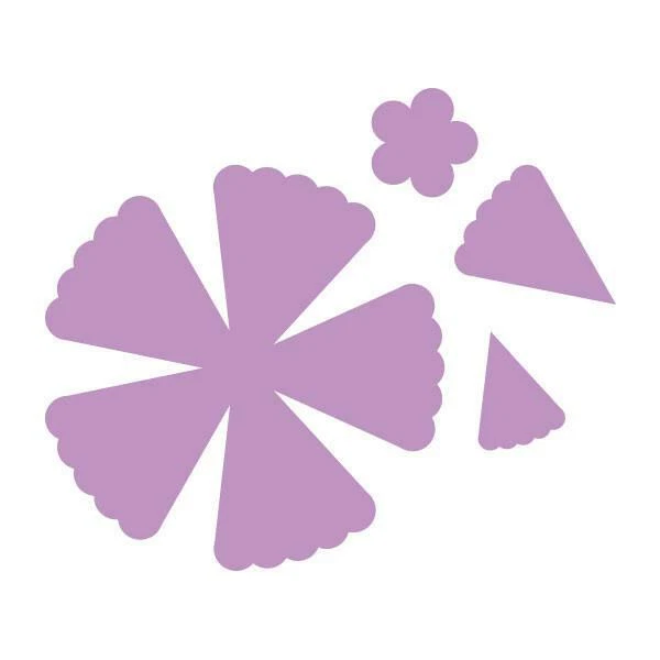 Couture Creations Secret Garden 4 Piece Layered Bloom (63x65mm) Flower Die SALE - image 1 of 1