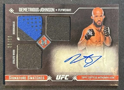 2017 Topps UFC Museum Demetrious Johnson Signature Swatches /50 Patch Auto - Image 1 of 2