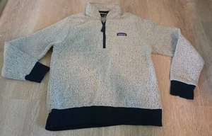 Pullover Patagonia Woolyester Polar Avena Azul Marino Cuarto Cremallera Mediano Exterior - Imagen 1 de 9