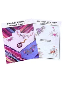 VTG Brazilian Stichery Instruction Book 1 And Pattern Book 1 By Levine & Collin - Picture 1 of 12