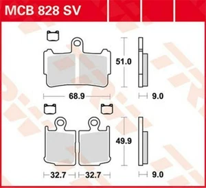 TRW MCB828SV Plaquettes de freins Avant - Photo 1/7