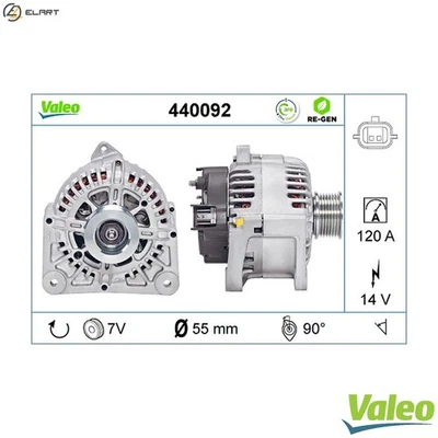 ALTERNATOR 440092 FOR RENAULT CLIO/III/Sportour/Grandtour/MIO/IV/Hatchback/Van - Image 1 of 4