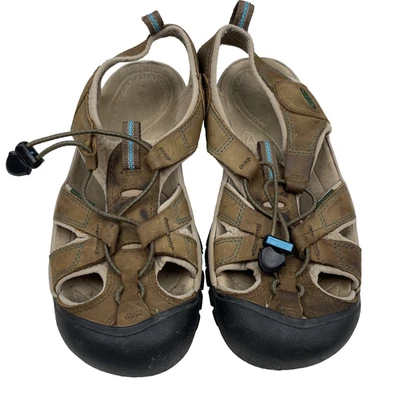 Keen Venice Cuero Tierra Oscura/Mar Caribe Talla 8.5M Mujer Deporte Agua Senderismo Foto 1 de 4