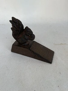 cast iron door stopper squirrel retro vintage good condition  - Picture 1 of 7