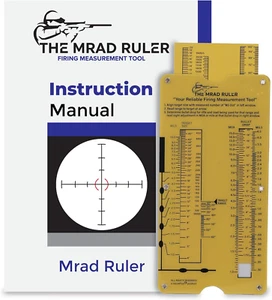 MRAD Ruler Range to Target Calculator Compact and Portable Firing Measurement Sl - Picture 1 of 12