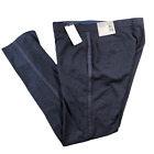 Alfani Slim-Fit Tuxedo Pants Mens 32 x 34 Stretch Navy Blue $135