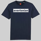 Evertonian Oasis Navy Organic Cotton T-shirt for Fans of Everton Football Gift