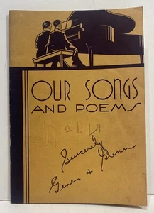 Nuestras canciones y poemas de Gene Carroll y Glen Rowell, 1937 primera edición. - Imagen 1 de 8