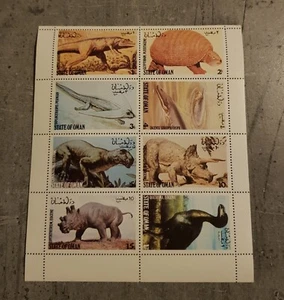 OMAN - DINOSAURS -PREHISTORIC ANIMALS- MINIATURE SHEET MNH - Picture 1 of 1