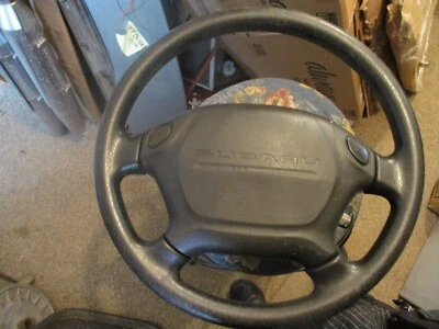 OEM/USADO VOLANTE SUBARU/NEGRO MUY LIMPIO/APRETADO/VER PALANCA ÚLTIMA FOTO!! Foto 1 de 4