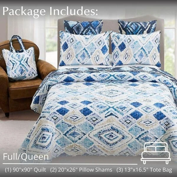 Virah Bella - Full/Queen Rustic Quilt Set with Matching Tote - Cabin Bedding Com - Image 1 of 4
