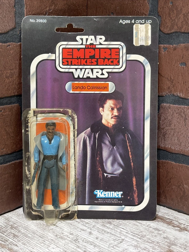 Винтажный Star Wars Lando Calrissian как новый на картонке ESB 31B Оригинальная 1980 Kenner - Изображение 1 из 4