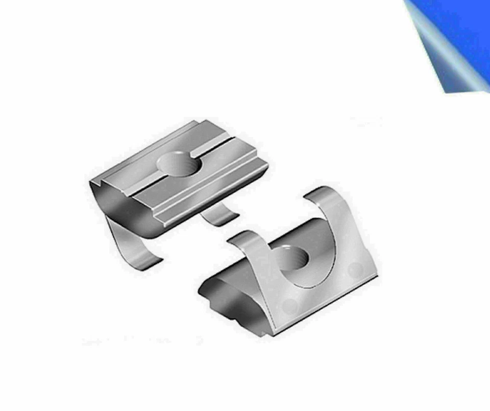 10x Nutensteine mit Federblech Aluprofil Nut 10 - Bild 1 von 1