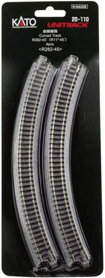 Kato 20-110 - Unitrack (r282-45) Courbé Piste 45 N Gauge (4pcs)