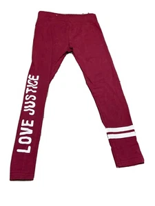 girls maroon love justice leggings - Picture 1 of 5