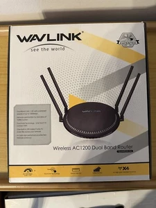 Wireless Wavlink AC1200 Dual Band Gigabit Router 2.4 G + 5G - Picture 1 of 3