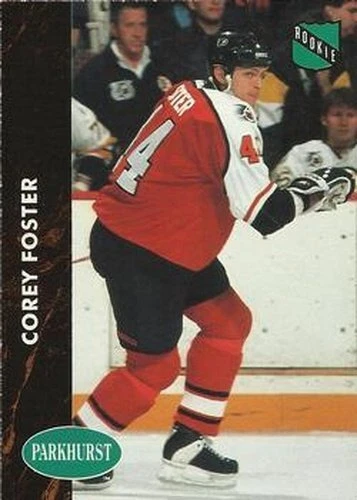 #344 Corey Foster - Philadelphia Flyers - 1991-92 Parkhurst Hockey - Image 1 of 1