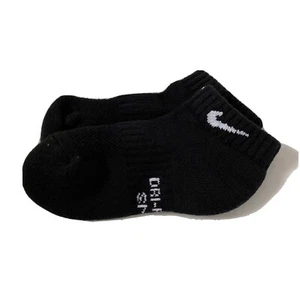 Nike Kids Performance Cushioned Ankle Socks 2 Pair Black Size M 2401 - Picture 1 of 1