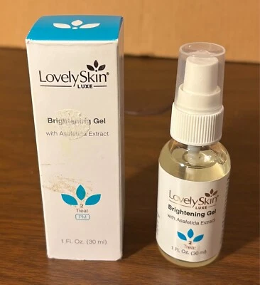 Gel Iluminador Lovely Skin LUXE Extracto de Asafétida (tamaño completo 1 oz) nuevo con caja Foto 1 de 4