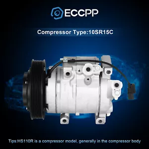 NEW A/C AC Compressor Fits HONDA ACCORD 3.5L 2008 2009 2010 2011 2012 V6 - Picture 1 of 6