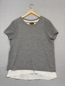 Caroline Morgan Womens Grey Open Back Top Size 12 - Picture 1 of 4