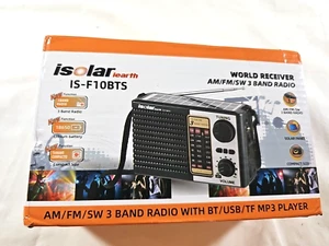 Isolar Learth IS-F10BTS Weltempfänger 3 Band Funkgerät - Bild 1 von 8