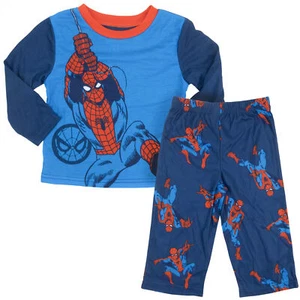 Spider-Man Long Sleeve Toddler's 2-Piece Pajamas Blue - Picture 1 of 12