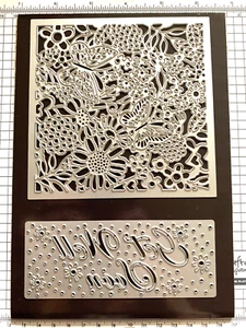 DIE'SIRE CREATE A CARD. 2 DIE SET "COUNTRY GARDEN" GET WELL SOON , BUTTERFLIES - Picture 1 of 4