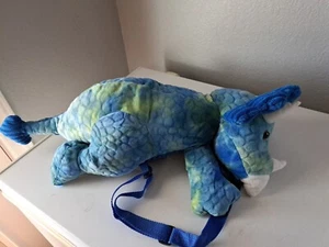Goffa Dragon Dinosaur Plush Backpack Stuffed Animal Carry On Adjustable NEW NWT - Picture 1 of 9