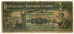 Brasilien P-3b... 1 Mil Reis... ND (1891)... *F*. - Bild 1 von 2