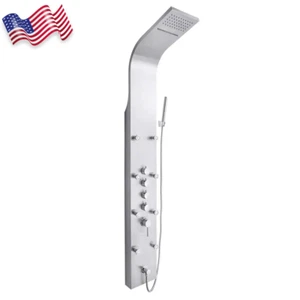 Rainfall Shower Panel System with Rainfall Waterfall Shower Head & Shower Wand - Picture 1 of 12