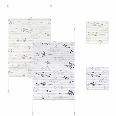 Plissee Klemmfix ohne Bohren Faltrollo Lichtschutzrollo gemustert Easyfix - Bild 1 von 4