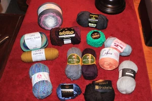 Misti Alpaca Noro Hobbi and More Yarn lot of 14 Skeins - Picture 1 of 3