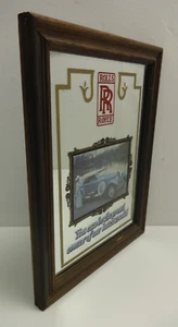 Espejo Publicitario Coche ROLLS ROYCE Vintage Enmarcado Pictórico Interior Coches Clásicos - Imagen 1 de 9