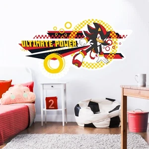 Sonic The Hedgehog Wandsticker - Shadow Ultimate Power Wandbild - Bild 1 von 6