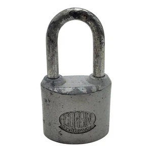 Antique Corbin Cabinet Co Padlock without Key Made in USA - Picture 1 of 8