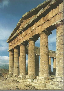 CARTOLINA SICILIA SICILY POSTCARD TRAPANI TEMPIO DI SEGESTA - Bild 1 von 1