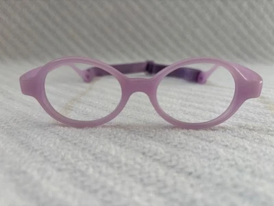 Miraflex Baby Lux Eyeglasses Frames Only.  Lilac 38/12.  With Strap. Flexible. - Image 1 of 4