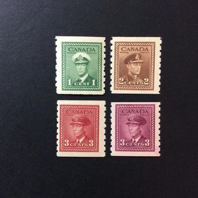 BroadviewStamps COIL SALE!  Canada #263-66 MNH F-VF  Perf 8 - Image 1 of 2