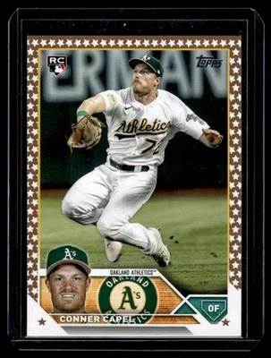 2023 Topps Gold Star Conner Capel Rookie Oakland Athletics #418 - Image 1 of 2