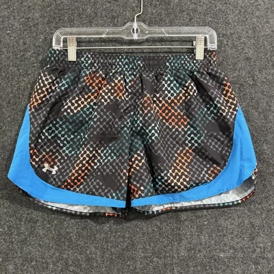 Under Armour HeatGear Shorts Women's Medium Black Lined Drawstring Athletic Gym - Image 1 of 4