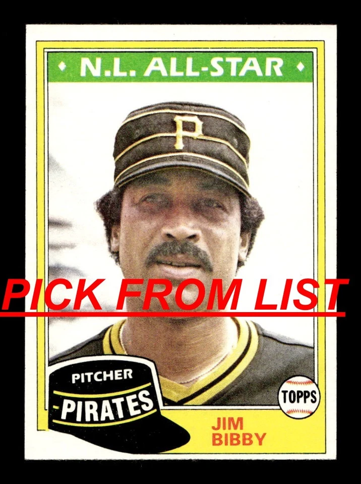 1981 Topps Baseball #243-484 EX-MT/NM Pick From List ALL PICTURED jj6 - Image 1 of 1